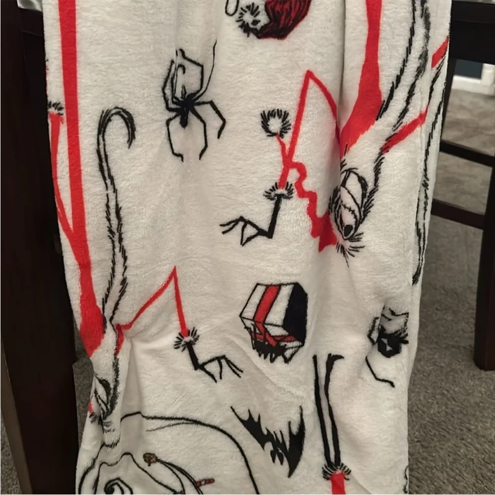Disney NBC Nightmare Before Christmas Plush throw